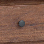 Escritorio Marrón 110 x 30 x 79 cm Madera de Caoba Sólida