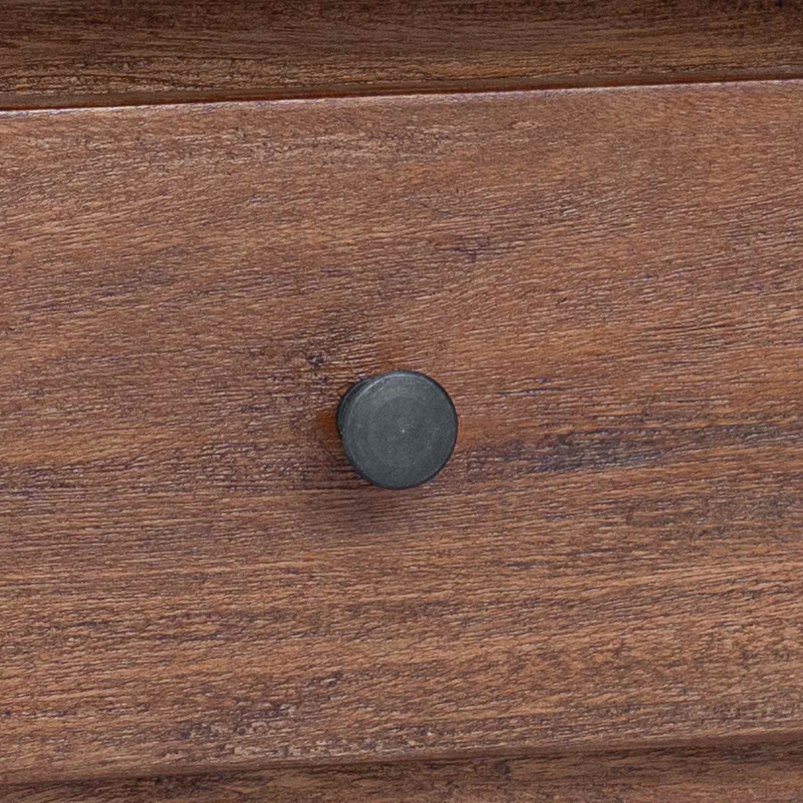 Escritorio Marrón 110 x 30 x 79 cm Madera de Caoba Sólida