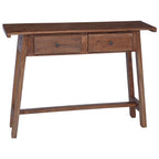 Escritorio Marrón 110 x 30 x 79 cm Madera de Caoba Sólida