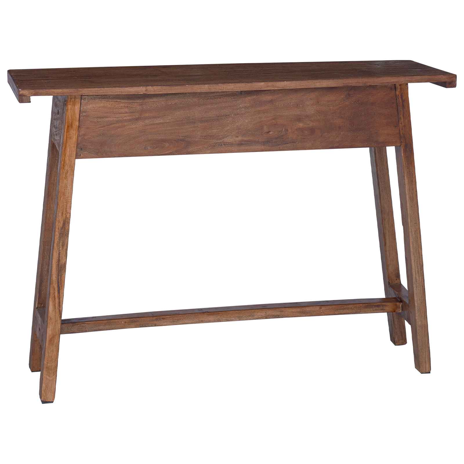 Escritorio Marrón 110 x 30 x 79 cm Madera de Caoba Sólida