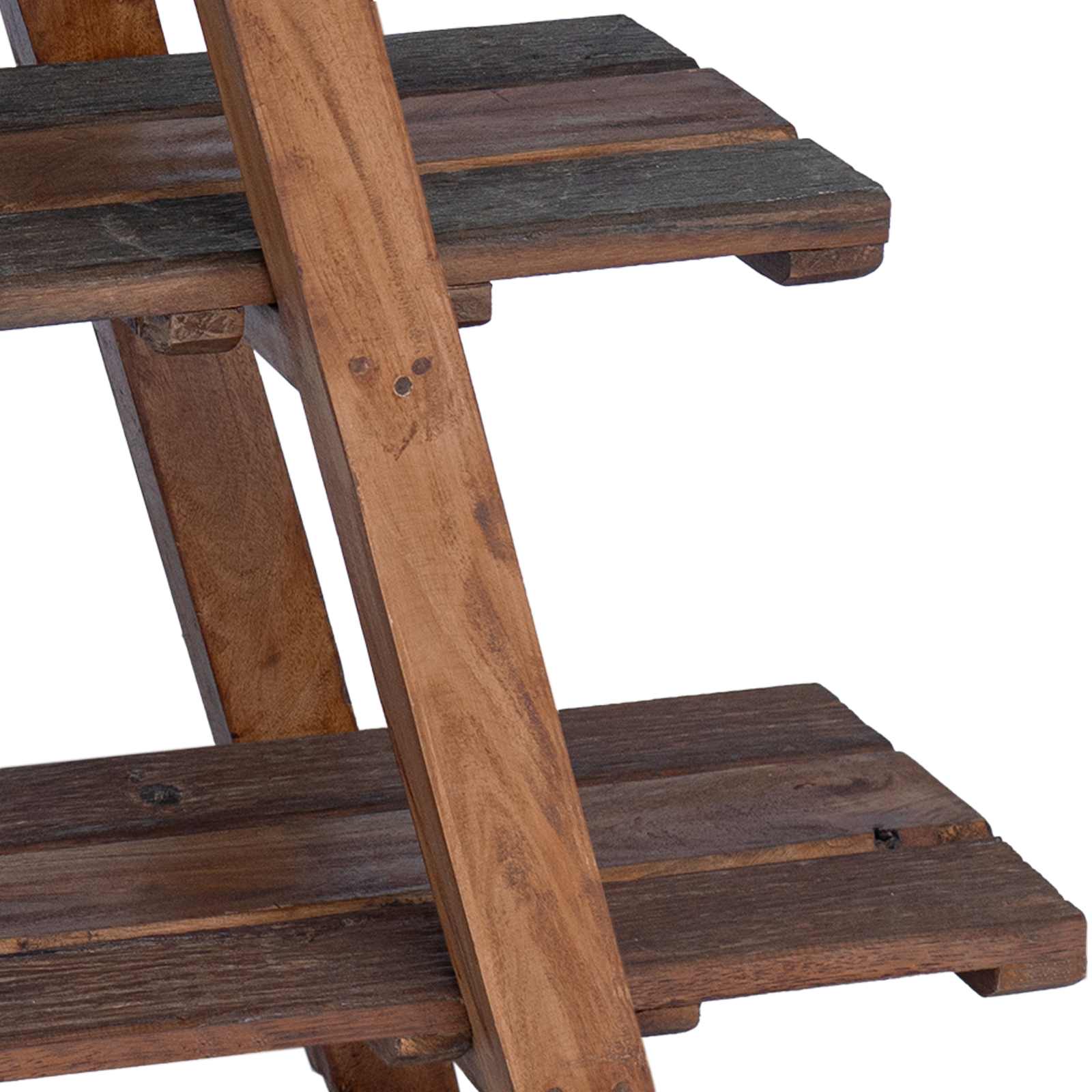 Estantería plegable con estante Marrón 79.5 x 35 x 112 cm