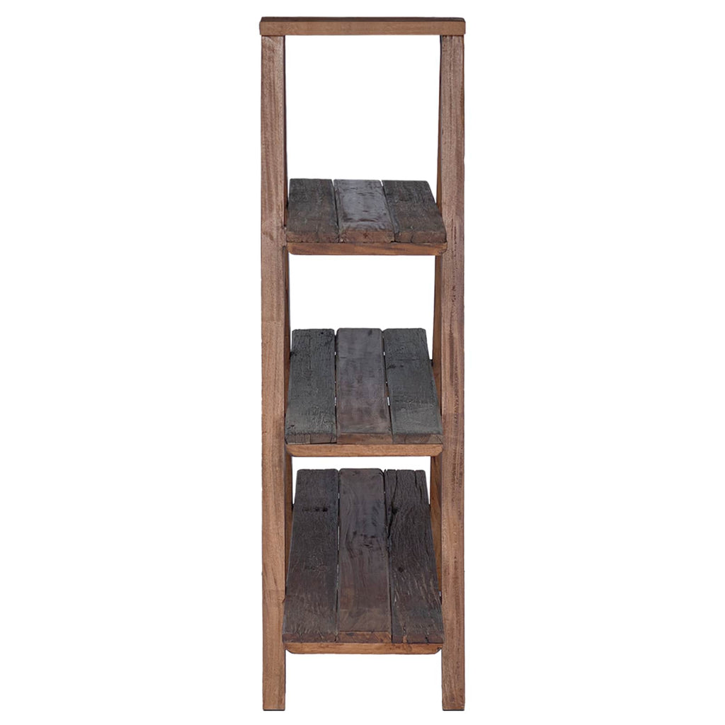 Estantería plegable con estante Marrón 79.5 x 35 x 112 cm