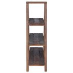 Estantería plegable con estante Marrón 79.5 x 35 x 112 cm
