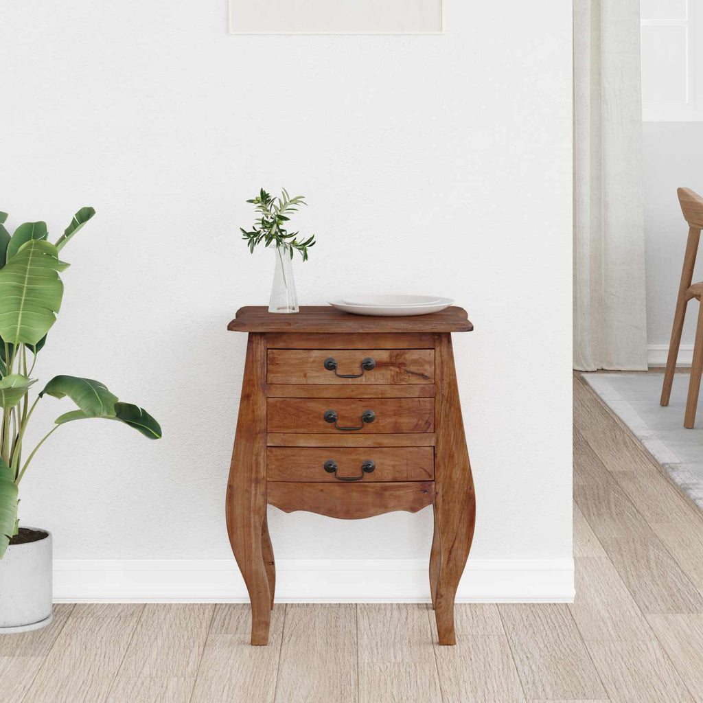 Baúl de almacenamiento 48 x 35 x 64 cm Madera de Caoba Sólida