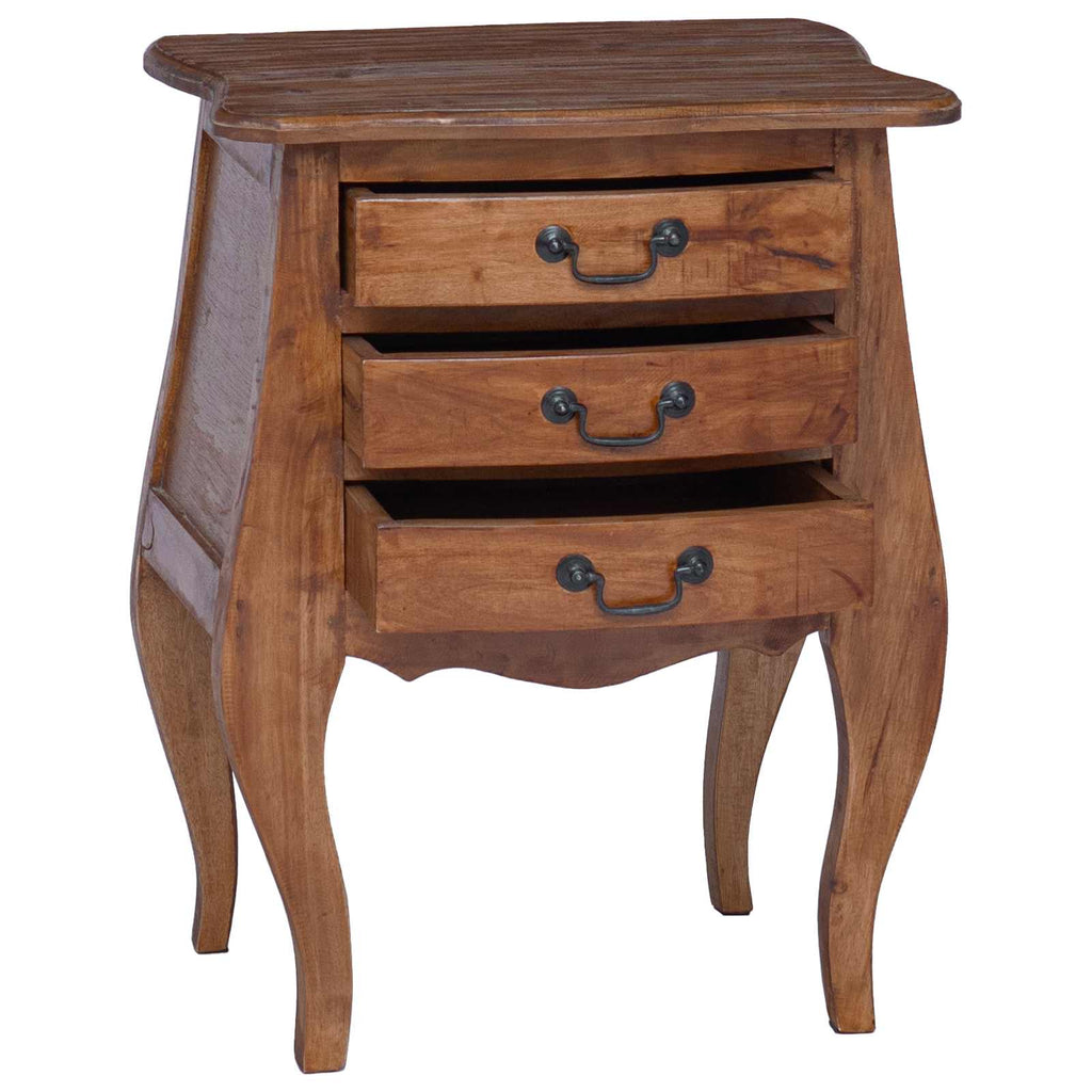 Baúl de almacenamiento 48 x 35 x 64 cm Madera de Caoba Sólida