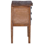 Baúl de almacenamiento 48 x 35 x 64 cm Madera de Caoba Sólida