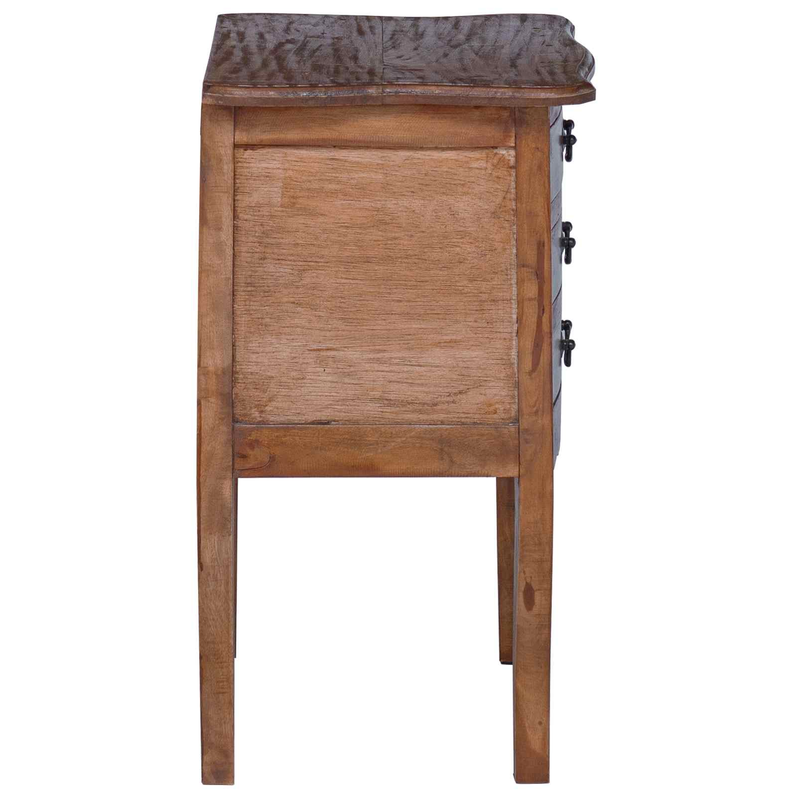 Baúl de almacenamiento 48 x 35 x 64 cm Madera de Caoba Sólida