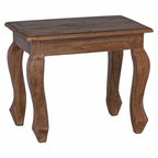 Mesa Nido 3 pcs Marrón Madera maciza de Caoba