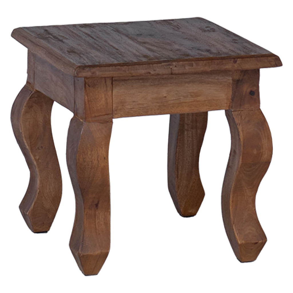 Mesa Nido 3 pcs Marrón Madera maciza de Caoba