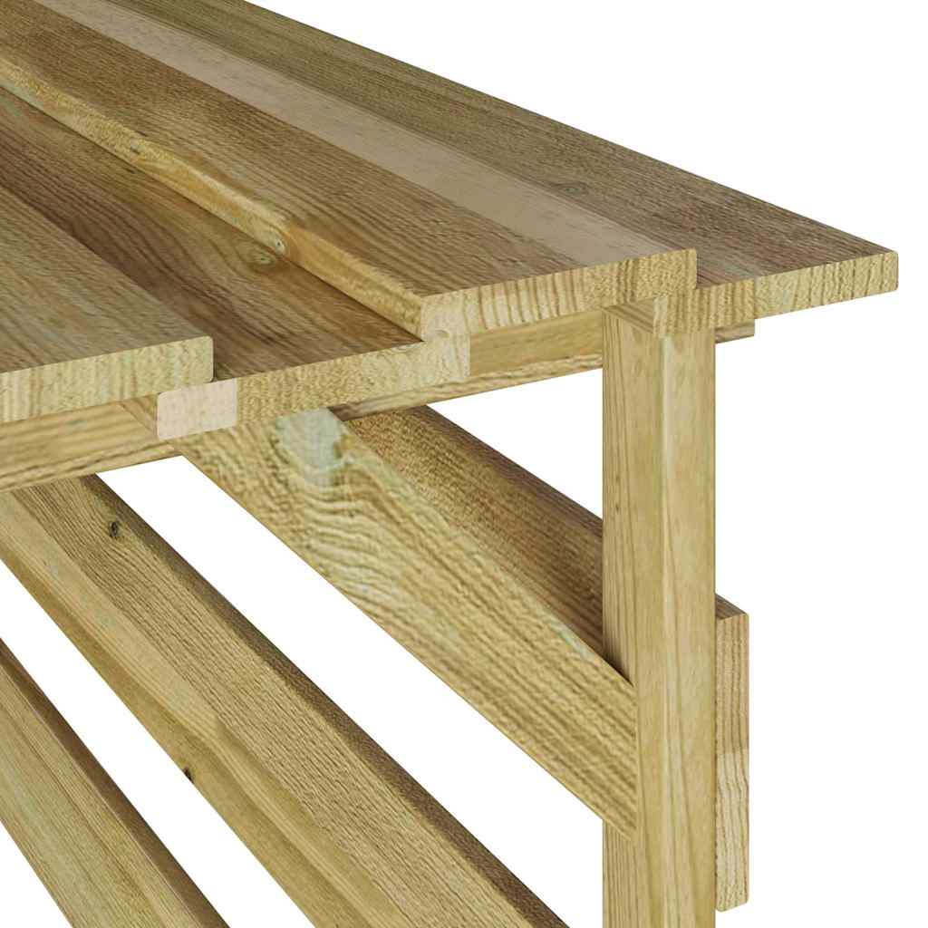 Garaje para Cortacésped Marrón 84 x 80 x 56 cm Pino impregnado