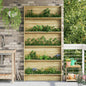 Plant shelves with brown shelf 90 x 15 x 180 cm
