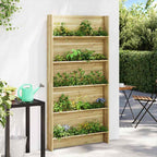 Estanterías para plantas con estante Marrón 90 x 15 x 180 cm