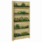 Estanterías para plantas con estante Marrón 90 x 15 x 180 cm