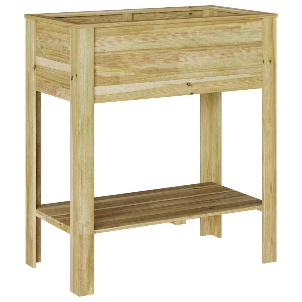 Macetero Alto con estante Marrón 85,5 x 46,5 x 96 cm