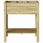 Macetero Alto con estante Marrón 85,5 x 46,5 x 96 cm