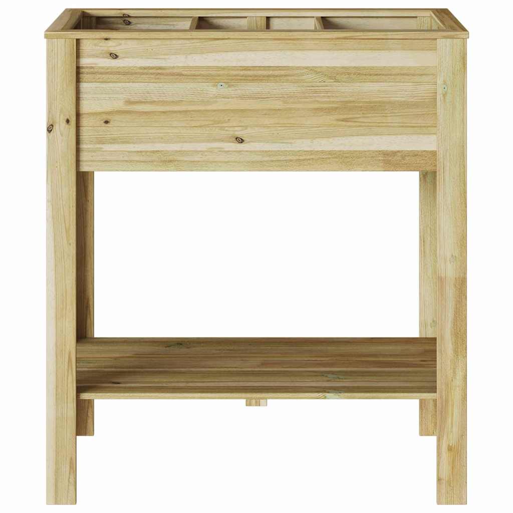 Macetero Alto con estante Marrón 85,5 x 46,5 x 96 cm