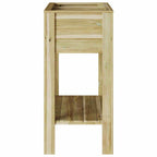 Macetero Alto con estante Marrón 85,5 x 46,5 x 96 cm