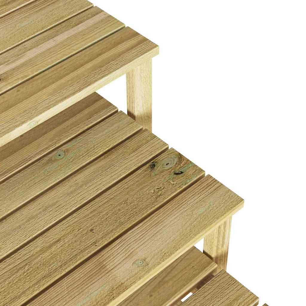 Mesa 3 pcs Natural Madera de pino impregnada
