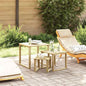 Mesa 3 pcs Natural Madera de pino impregnada