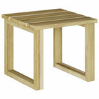 Mesa 3 pcs Natural Madera de pino impregnada