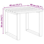 Mesa 3 pcs Natural Madera de pino impregnada