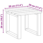 Mesa 3 pcs Natural Madera de pino impregnada