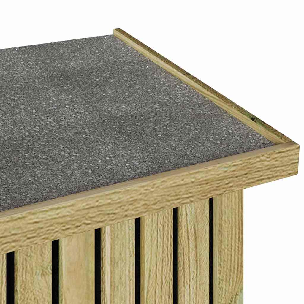 Arca de Armazenamento para Jardim Natural 119 x 44 x 58,5 cm