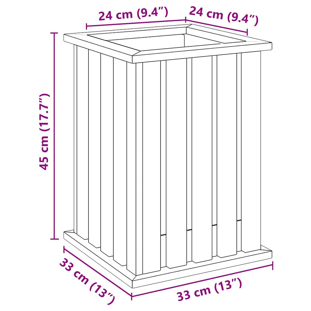 Cajas de cultivo Marrón 33 x 33 x 45 cm
