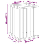 Cajas de cultivo Marrón 33 x 33 x 45 cm
