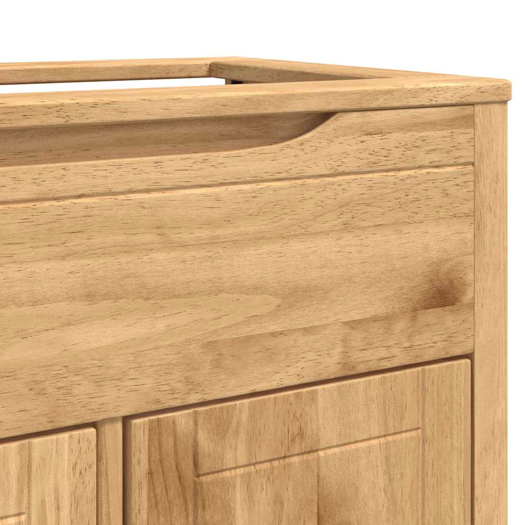 Juego de muebles de baño con cajón FLORO 2 pcs Marrón cera