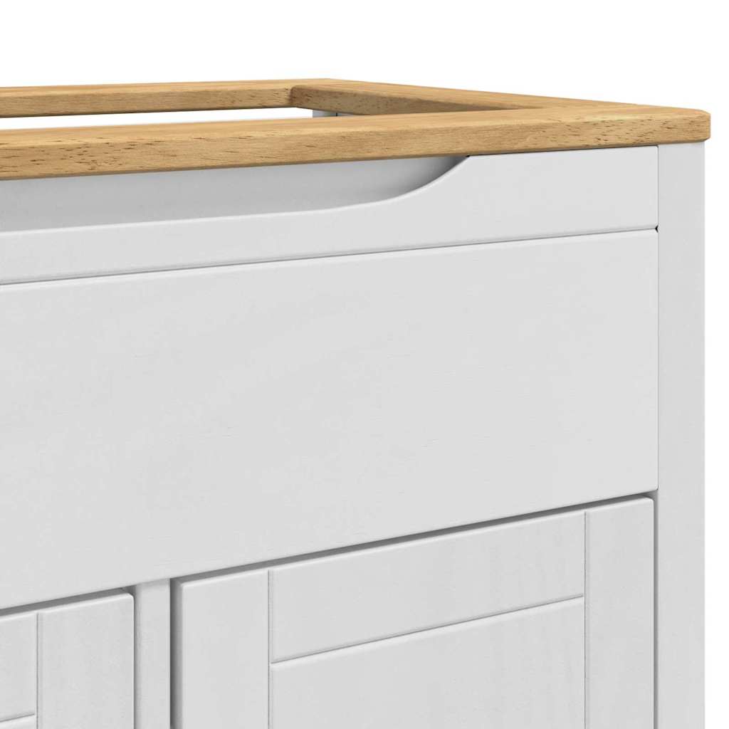 Juego de muebles de baño FLORO 2 pcs Madera de Pino Macizo
