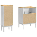Juego de muebles de baño FLORO 2 pcs Madera de Pino Macizo