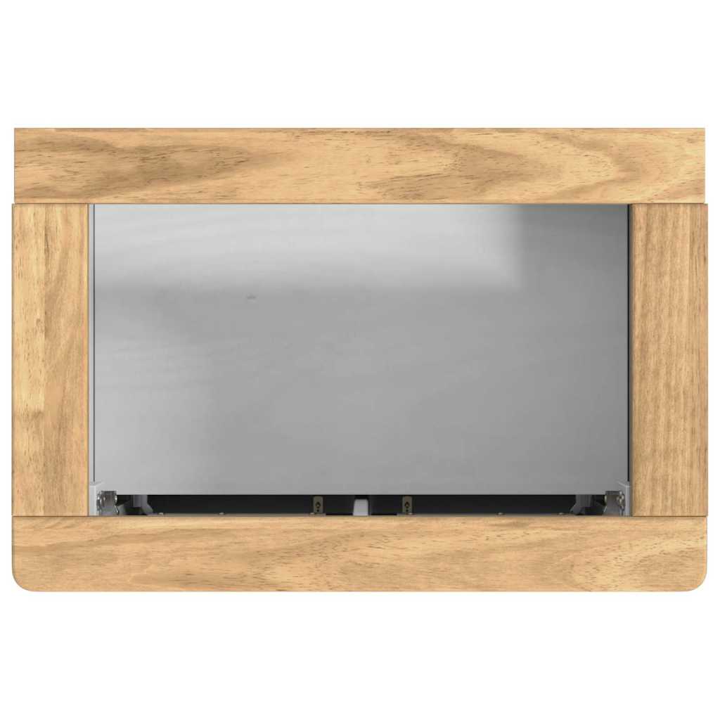 Juego de muebles de baño FLORO 2 pcs Madera de Pino Macizo