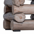 Taburete Natural 30 x 30 x 38 cm Madera de teca maciza