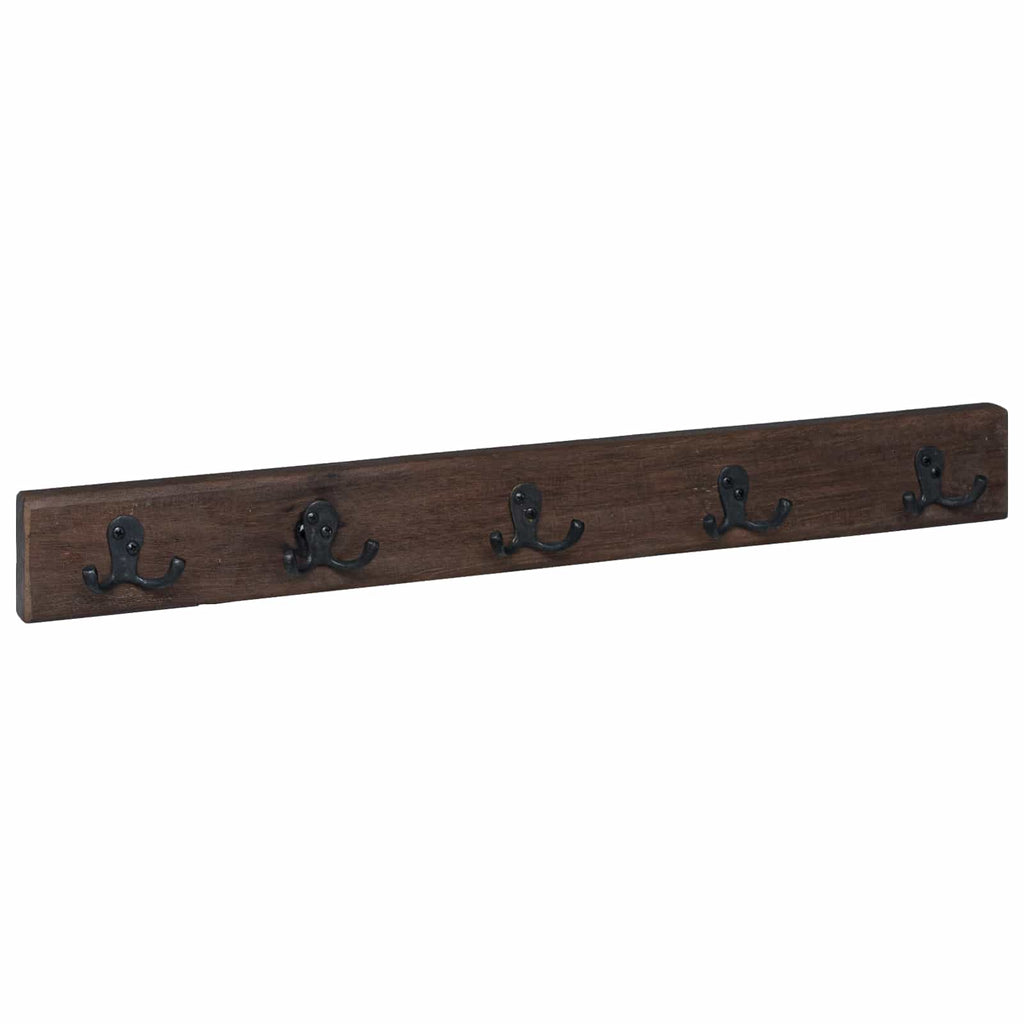 Percha Marrón 60 x 7 x 8 cm Madera sólida recuperada