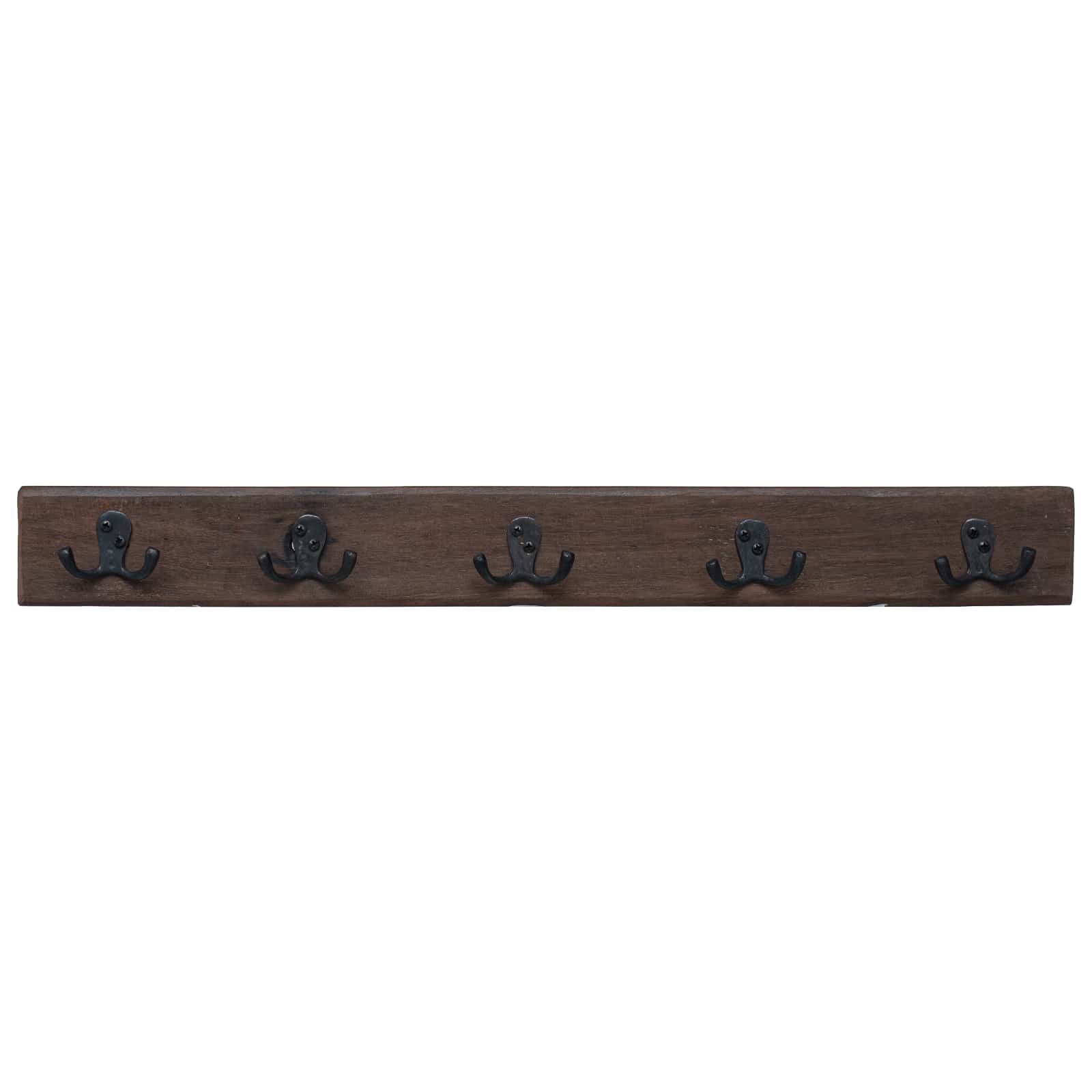 Percha Marrón 60 x 7 x 8 cm Madera sólida recuperada