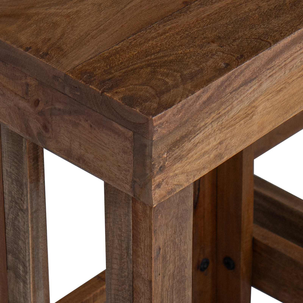 Soporte de plantas 2 pcs Marrón 70 x 11 x 27 cm Madera de Caoba