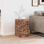 Taburete Natural 29 x 29 x 48 cm Madera maciza recuperada