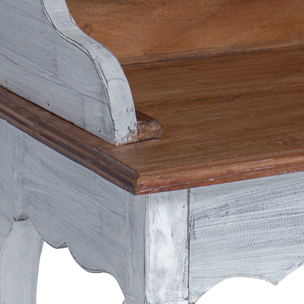 Escritorio Marrón y 80 x 40 x 92 cm Madera maciza de Caoba
