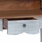 Escritorio Marrón y 80 x 40 x 92 cm Madera maciza de Caoba