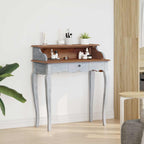 Escritorio Marrón y 80 x 40 x 92 cm Madera maciza de Caoba