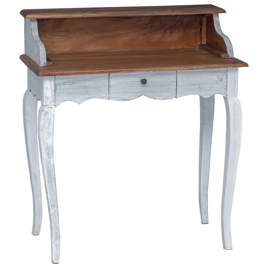 Escritorio Marrón y 80 x 40 x 92 cm Madera maciza de Caoba