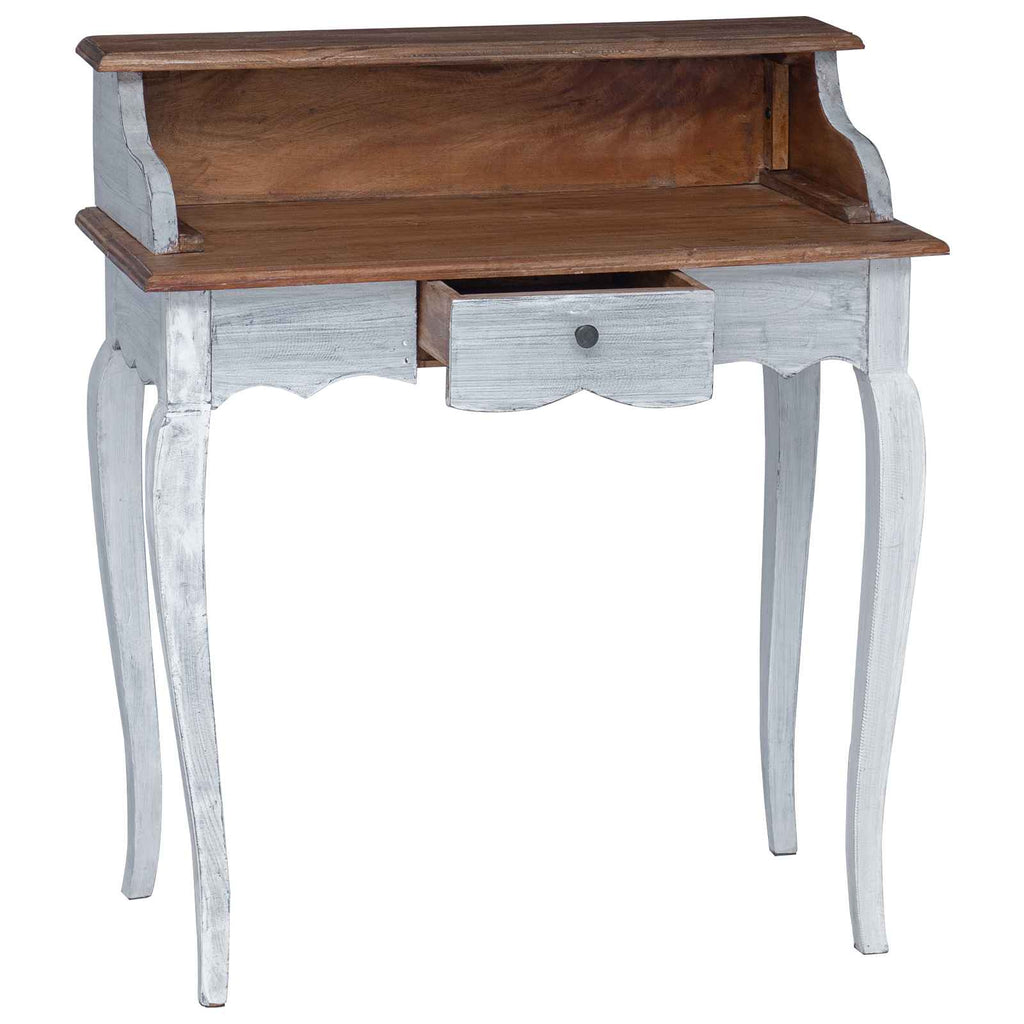 Escritorio Marrón y 80 x 40 x 92 cm Madera maciza de Caoba