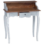 Escritorio Marrón y 80 x 40 x 92 cm Madera maciza de Caoba