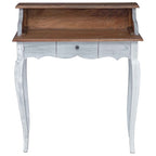 Escritorio Marrón y 80 x 40 x 92 cm Madera maciza de Caoba