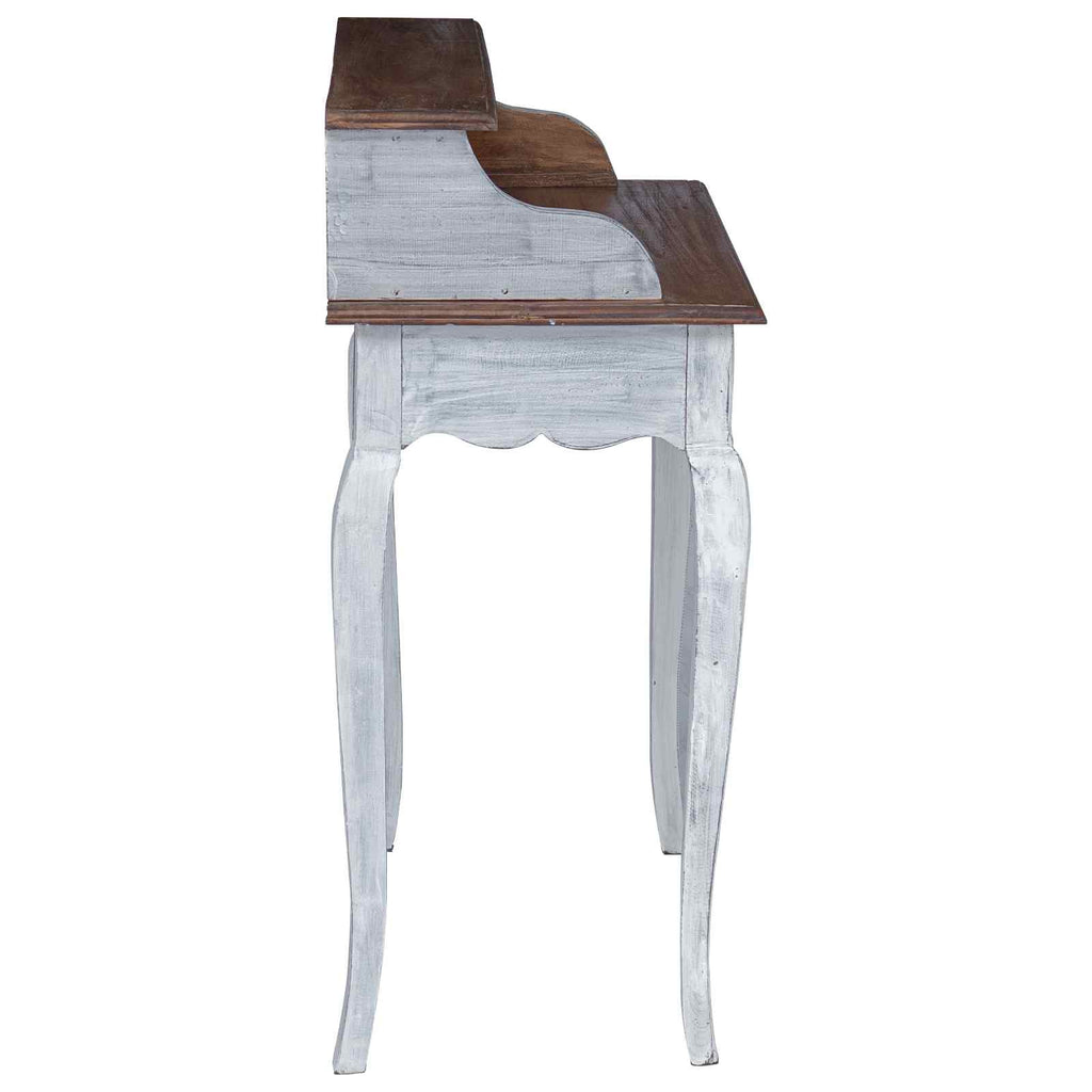 Escritorio Marrón y 80 x 40 x 92 cm Madera maciza de Caoba