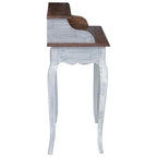 Escritorio Marrón y 80 x 40 x 92 cm Madera maciza de Caoba