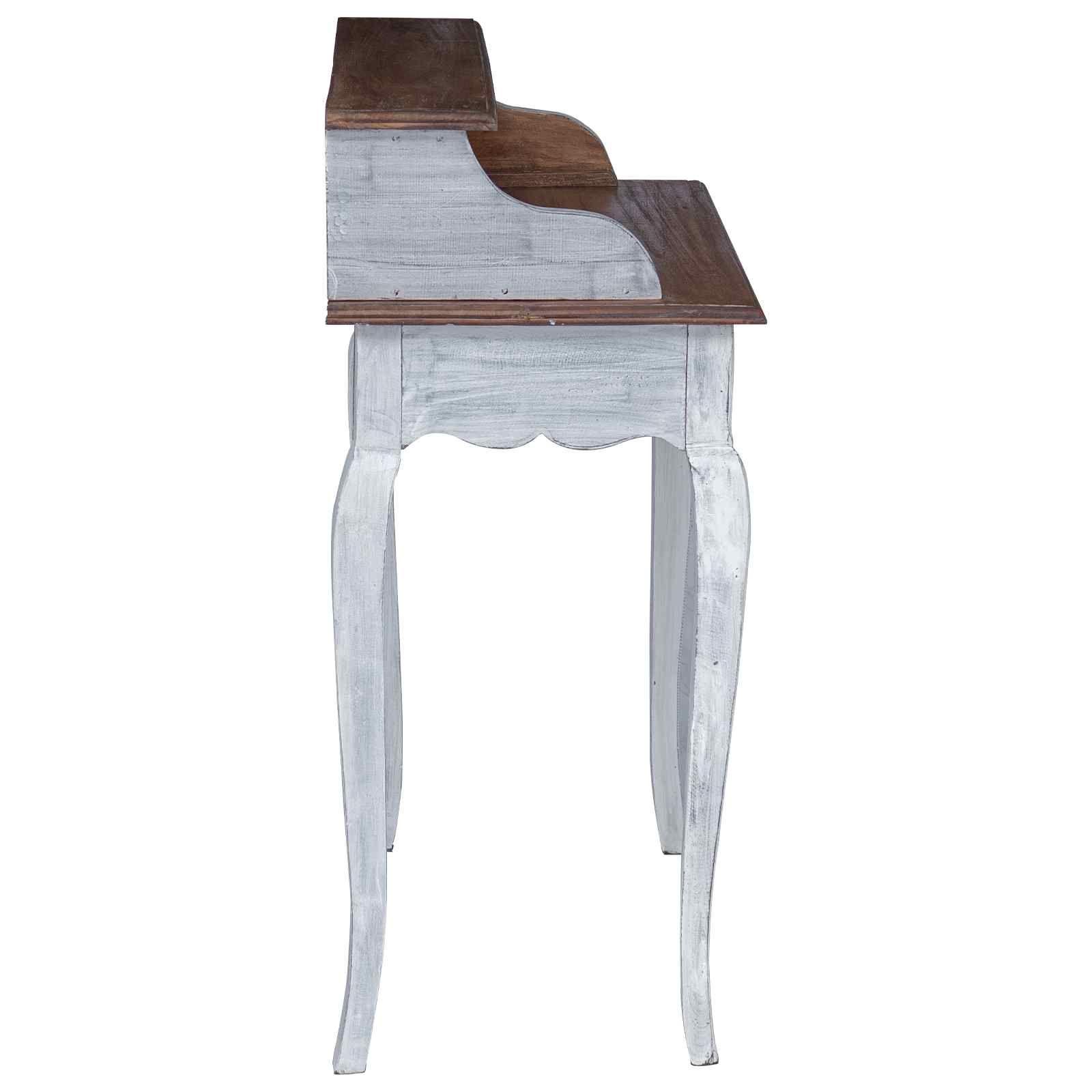 Escritorio Marrón y 80 x 40 x 92 cm Madera maciza de Caoba