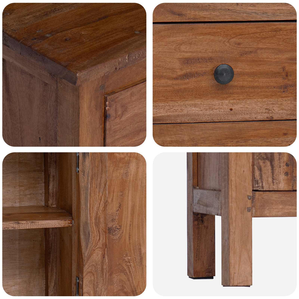 Soporte de plantas Marrón 36 x 25 x 80 cm Madera de Caoba