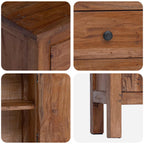 Soporte de plantas Marrón 36 x 25 x 80 cm Madera de Caoba